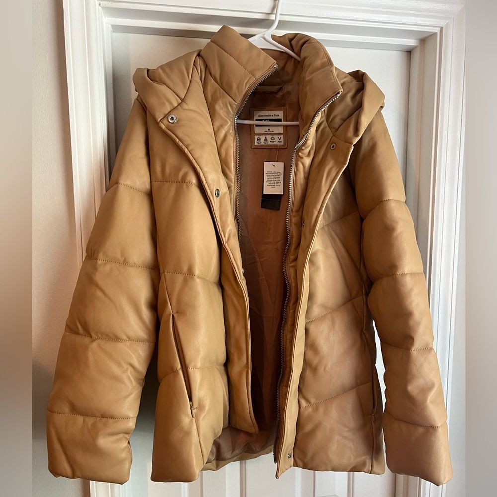 Abercrombie Vegan Leather Jacket NWT
